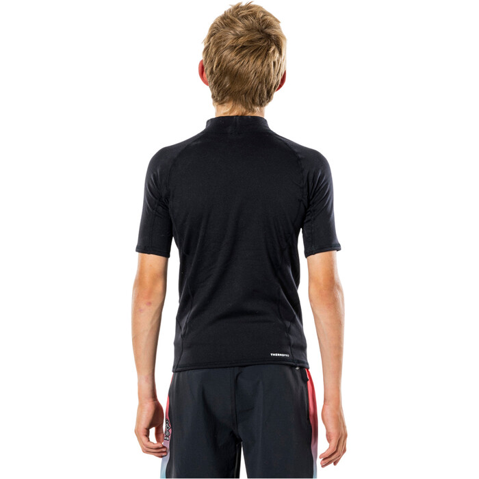 2024 Rip Curl Junior Thermopro Short Sleeve Top WLYYCB - Black